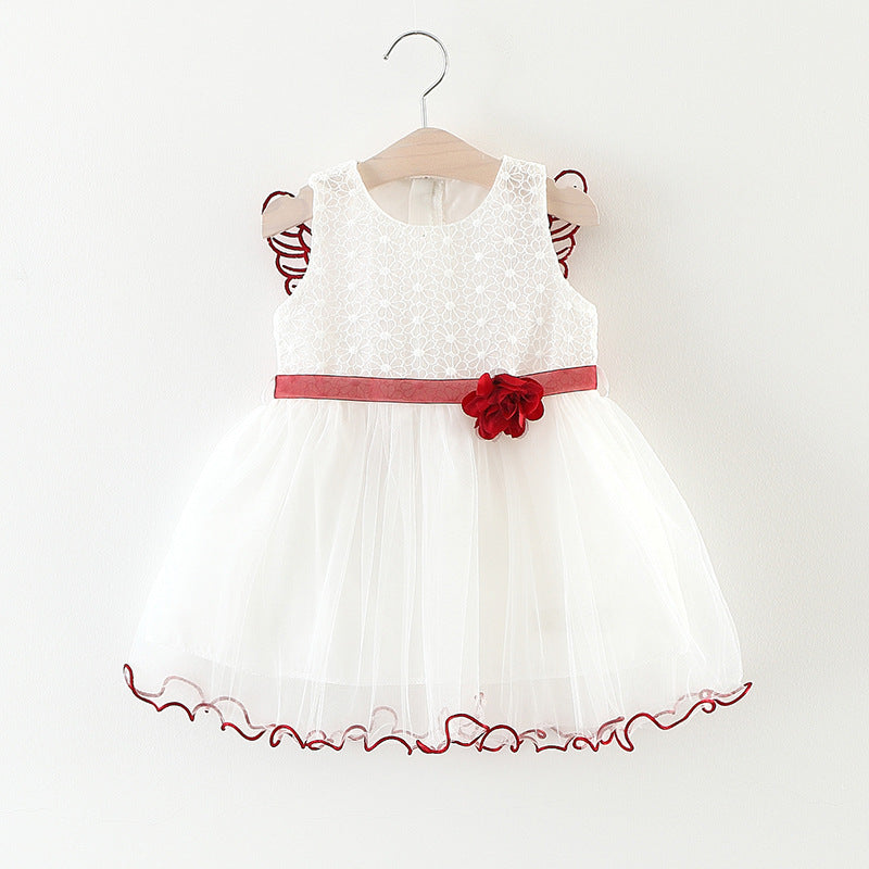 Main children's mesh lace skirt