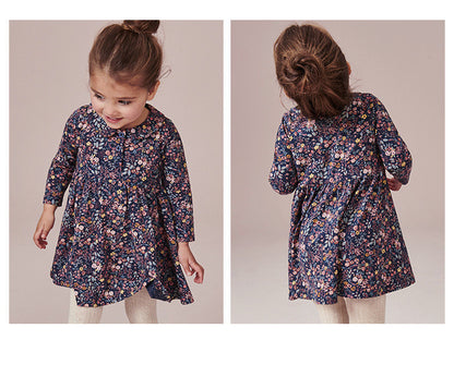 Knitted floral skirt