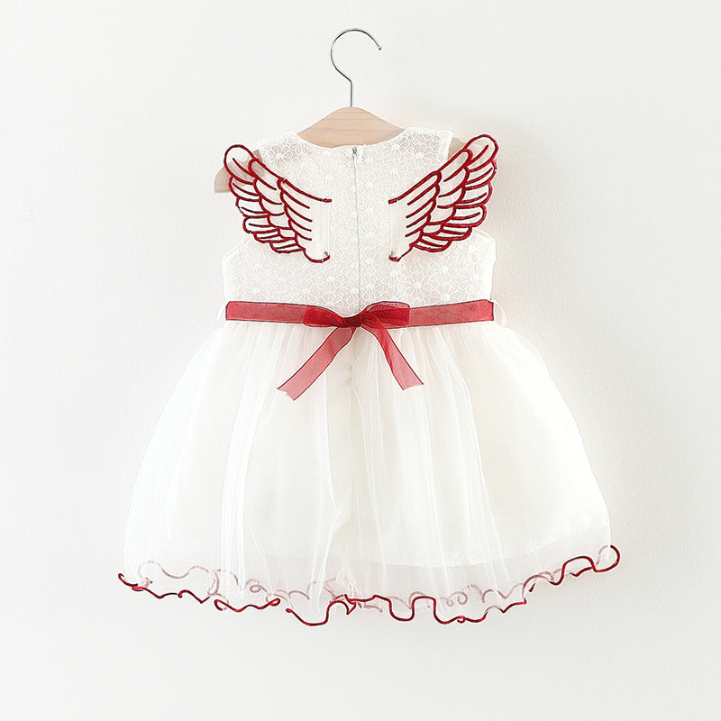 Main children's mesh lace skirt