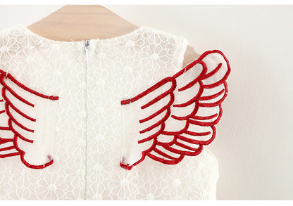 Main children's mesh lace skirt