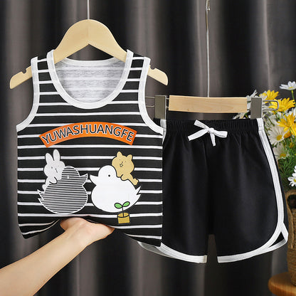 Summer Children's Vest And Shorts Suit