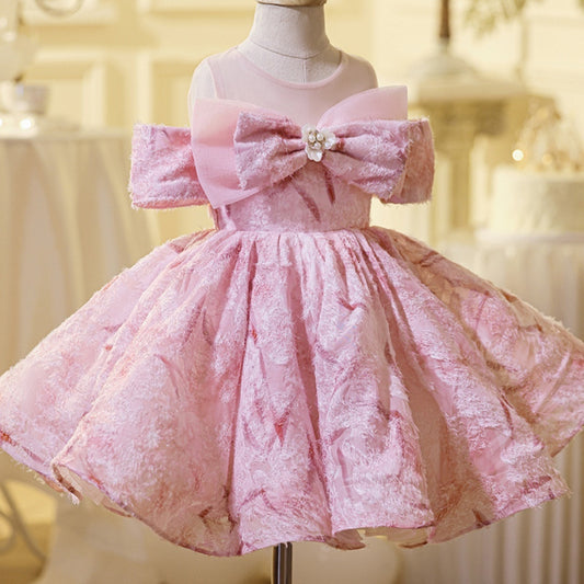 All-match Off-shoulder Girls' Bowknot Pettiskirt