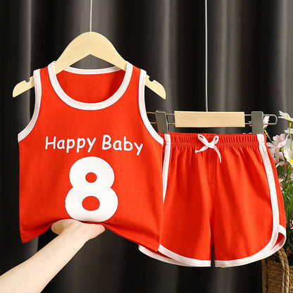Summer Children's Vest And Shorts Suit