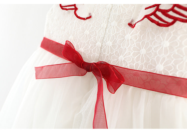 Main children's mesh lace skirt