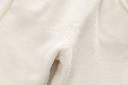 Boys' Autumn And Winter Plush Sweater Set