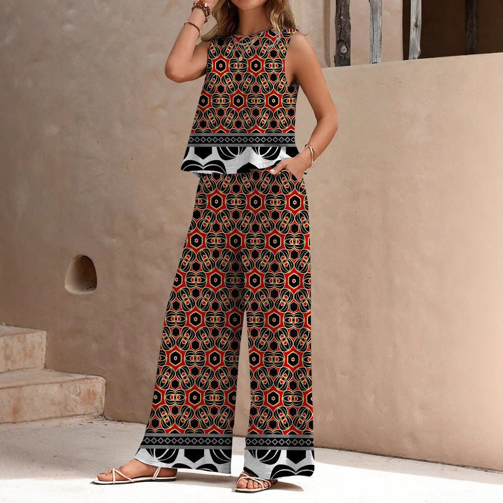 3D Digital Printing Women's Vest Sleeveless Suit