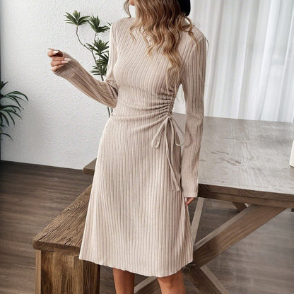 Women's Fashion Casual Dress Solid Color