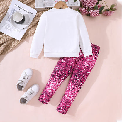 Love Top Printed Leggings Suit TZ1199-C