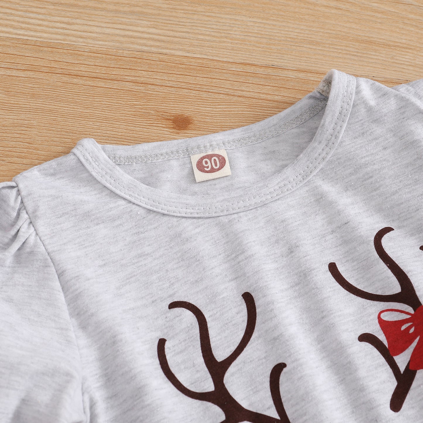 Long Sleeve Letter Print Pullover Check Overall Dress