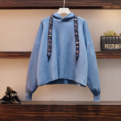 New Hooded Knitted Sweater Jacket Casual